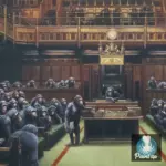 Картина Бэнкси Обезьяний парламент