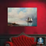 Картина Спокойное раннее вечернее море - Иван К. Айвазовский