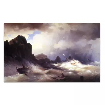 Картина Кораблекрушение 1843 - Иван К. Айвазовский
