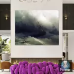Картина Корабли на бушующем море - Иван К. Айвазовский