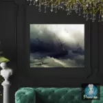 Картина Корабли на бушующем море - Иван К. Айвазовский
