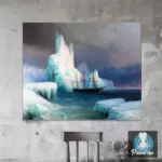 Картина Ледяные горы в Антарктиде - Иван К. Айвазовский