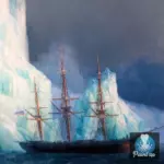 Картина Ледяные горы в Антарктиде - Иван К. Айвазовский