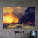 Картина Кораблекрушение у Афонской горы - Иван К. Айвазовский