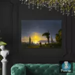 Картина Галатская башня в лунном свете - Иван К. Айвазовский
