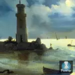 Картина У маяка - Иван К. Айвазовский