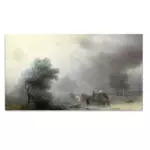 Картина Карета в бурю - Иван К. Айвазовский