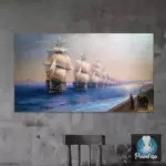 Картина Смотр Черноморского флота в 1849 году - Иван К. Айвазовский
