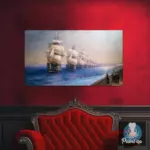 Картина Смотр Черноморского флота в 1849 году - Иван К. Айвазовский