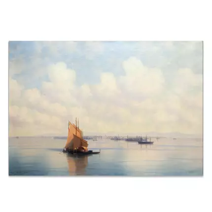 Картина Морской пейзаж 1871 - Иван К. Айвазовский