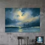 Картина Плаванье при луне - Иван К. Айвазовский