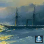 Картина Плаванье при луне - Иван К. Айвазовский