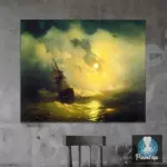 Картина Буря на море ночью - Иван К. Айвазовский