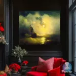 Картина Буря на море ночью - Иван К. Айвазовский