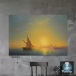 Картина Закат над островом Искья - Иван К. Айвазовский