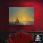 Картина Закат над островом Искья - Иван К. Айвазовский