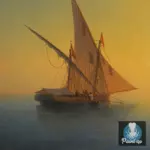 Картина Закат над островом Искья - Иван К. Айвазовский