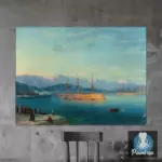 Картина Французские корабли, покидающие Черное море - Иван К. Айвазовский