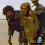Картина Бурлаки на Волге - Репин И.Е.