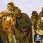 Картина Бурлаки на Волге - Репин И.Е.