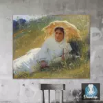 Картина Женщина под зонтиком - Крамской И.Н.