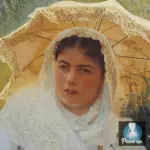Картина Женщина под зонтиком - Крамской И.Н.
