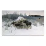 Картина Лоси - Степанов А.С.