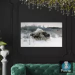 Картина Лоси - Степанов А.С.