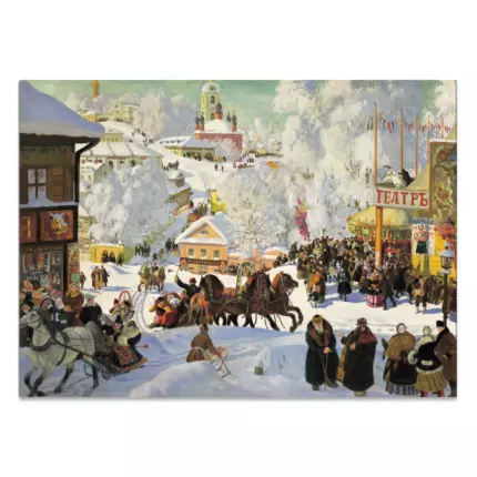 Картина Масленица (1919) - Кустодиев Б.М.