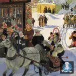 Картина Масленица (1919) - Кустодиев Б.М.