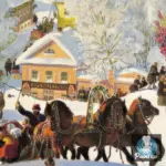 Картина Масленица (1919) - Кустодиев Б.М.