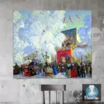 Картина Балаганы - Кустодиев Б.М.