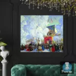 Картина Балаганы - Кустодиев Б.М.