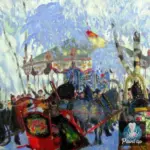 Картина Балаганы - Кустодиев Б.М.
