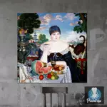 Картина Купчиха за чаем - Борис Кустодиев