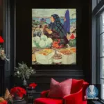 Картина Торговка овощами - Кустодиев Б.М.