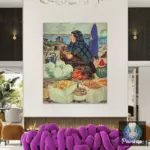 Картина Торговка овощами - Кустодиев Б.М.