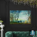 Картина Вид с Воробьёвых гор - Кустодиев Б.М.