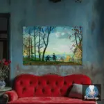 Картина Вид с Воробьёвых гор - Кустодиев Б.М.