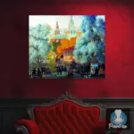Картина В провинции - Кустодиев Б.М.