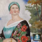 Картина Купчиха 1923 - Кустодиев Б.М.