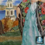 Картина Купчиха 1923 - Кустодиев Б.М.