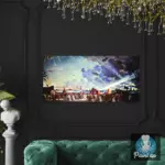 Картина Ночной праздник на Неве - Кустодиев Б.М.