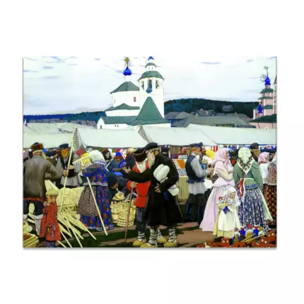 Картина Ярмарка - Кустодиев Б.М.