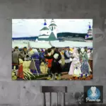 Картина Ярмарка - Кустодиев Б.М.