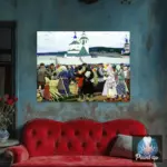 Картина Ярмарка - Кустодиев Б.М.