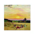 Картина Жатва - Кустодиев Б.М.