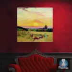 Картина Жатва - Кустодиев Б.М.