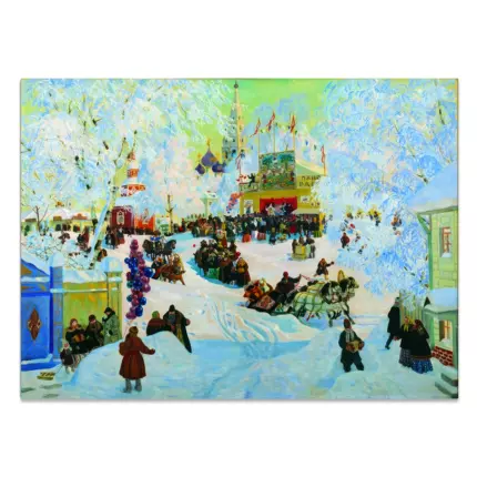 Картина Масленица 1919 - Кустодиев Б.М.