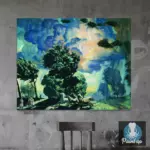 Картина Лошади во время грозы - Кустодиев Б.М.